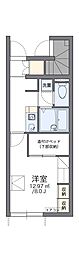 レオパレスカームS 1Kの間取図画像