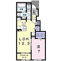 ヴィラ　プレジールIV 103 ｜ 鳥取県米子市夜見町（賃貸アパート1LDK・1階・50.42㎡） その2