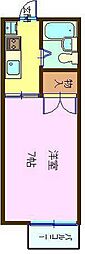 セレーネハイム第28 1Kの間取図画像