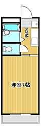 セレーネハイム第27 1Kの間取図画像