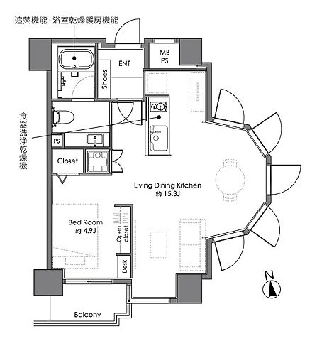 洗面 フリーディオ四谷三丁目 6階/-