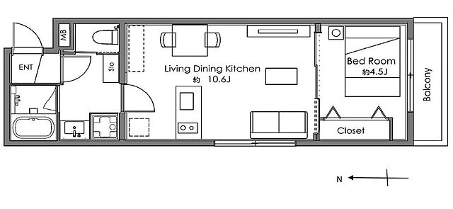 玄関 豪徳寺アムフラット 1階/-
