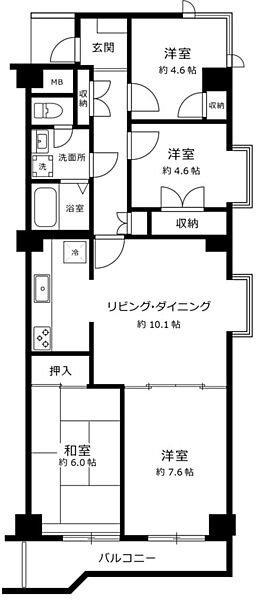 間取りを拡大表示