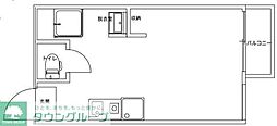 REZET柏 3階ワンルームの間取り
