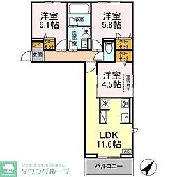 間取図画像 3LDK