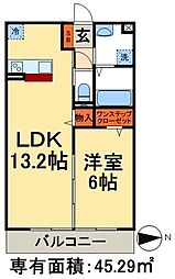 間取図画像 1LDK