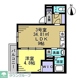 間取図画像 1LDK