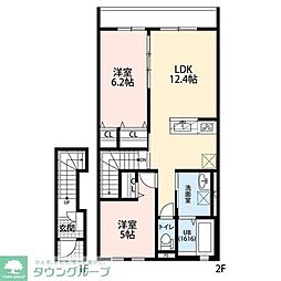 セルティスII 2LDKの間取図画像