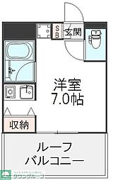 キャロット柏 ワンルームの間取図画像