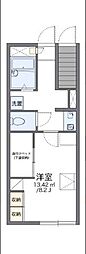 レオパレス小牧2 1Kの間取図画像