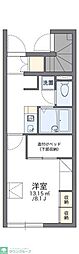 レオパレスサルビア 1Kの間取図画像