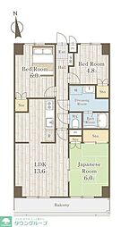 エトアールS 3LDKの間取図画像