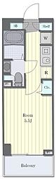 グランカーサ市川国府台 1Kの間取図画像