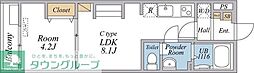 リブリ・スカイブルー 1LDKの間取図画像