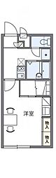 レオパレスプレミール 1Kの間取図画像