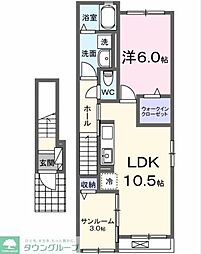 グランテラス 1LDKの間取図画像