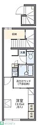 レオパレス富光2 1Kの間取図画像