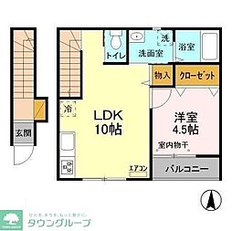 カステージョ柏の葉 1LDKの間取図画像