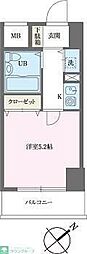 ベルトピア新松戸2 1Kの間取図画像
