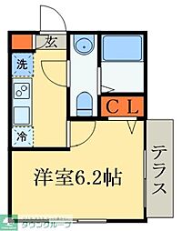 仮称松戸市六実2丁目新築工事 1Kの間取図画像