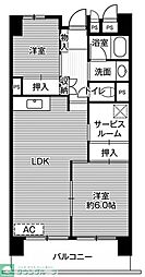 ビレッジハウス成田吾妻タワー 2SLDKの間取図画像