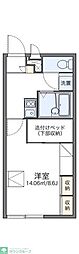 レオパレスピーチハウス 1Kの間取図画像