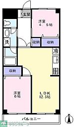 ラフィーヌサンライズ 2LDKの間取図画像