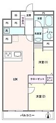 間取図画像 2LDK