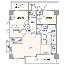 間取図画像 2LDK
