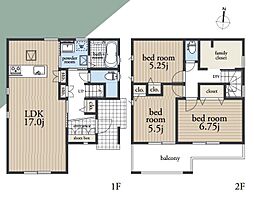 所沢市北中3丁目・全3棟　新築一戸建　〜LDK17帖〜