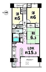間取図画像 3LDK