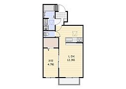 Le Lien 1LDKの間取図画像