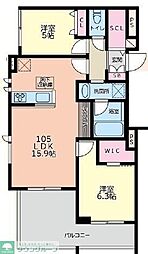 Bel Cielo日吉 2LDKの間取図画像