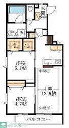I・S・O NAKAYAMA 2LDKの間取図画像