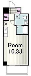 JMF-Residence新横浜 ワンルームの間取図画像