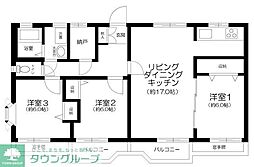 間取図画像 3LDK