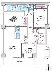 間取図画像 3LDK