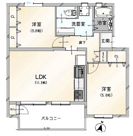 【間取図】
