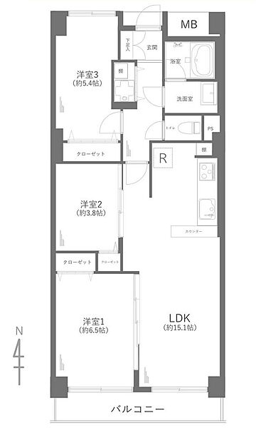 間取りを拡大表示