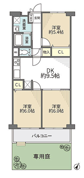 間取りを拡大表示