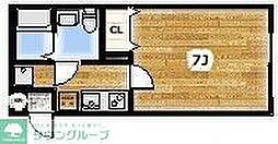 西武新宿線 南大塚駅 徒歩14分の賃貸アパート 3階1Kの間取り