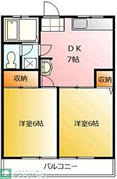 間取図画像 2DK