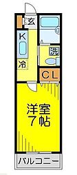 パサ・デ・ヒロ5番館川越 1Kの間取図画像