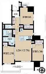 パレステージ本川越 3LDKの間取図画像