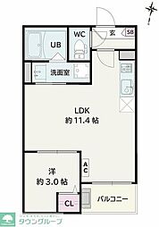 Jack matobaVI 1LDKの間取図画像
