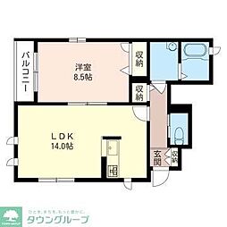 アメティスタ2 1LDKの間取図画像