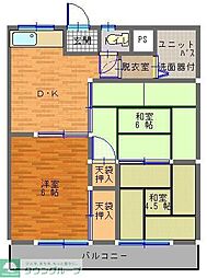 パークハイツ 3DKの間取図画像