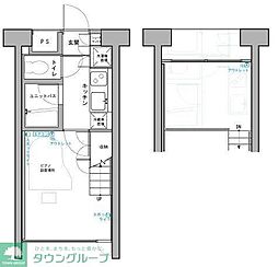 ミュージション川越 1Kの間取図画像