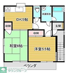 ハイム・ルイ 2DKの間取図画像