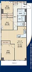 エンゼルハイム浦和花月 3LDKの間取図画像